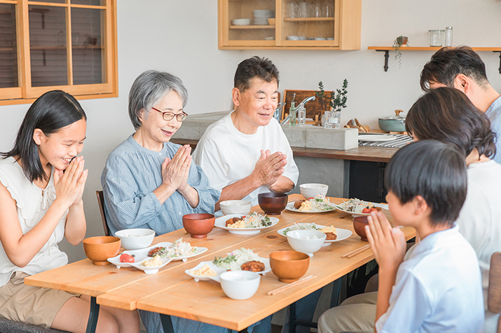 漬物がメインの朝食